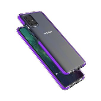 Silikónové puzdro Spring Clear TPU pre Samsung Galaxy A51 žlté