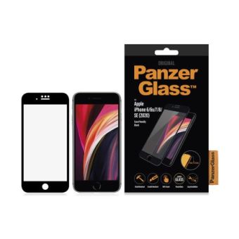 PanzerGlass tvrdené sklo Case Friendly pre iPhone SE 2020/8/7/6s/6 čierne
