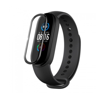Tvrdené sklo Home Screen na Xiaomi Mi Band 3/4/5 Full Cover čierne