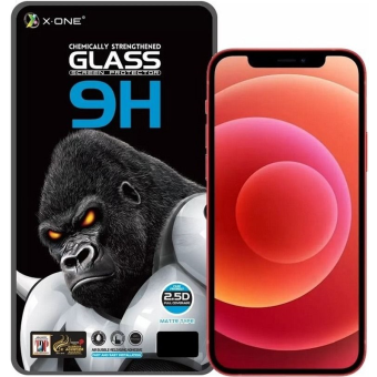 Tvrdené sklo na Apple iPhone 12 Pro Max X-ONE Full Cover Extra Strong Matte 9H Full Glue čierne