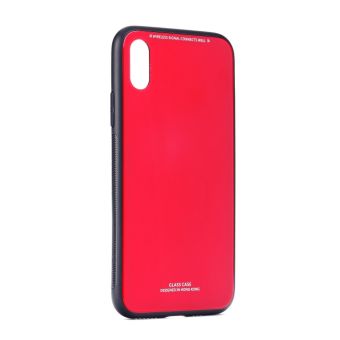 Plastové puzdro na Samsung Galaxy A21s Glass červené
