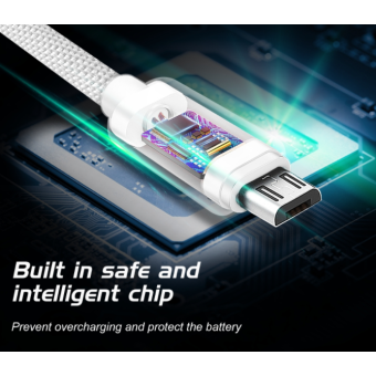 Kábel USB/Micro USB Swissten 3.0A 2m čierny