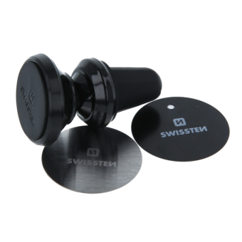 Magnetický držiak Swissten S-GRIP W2-AV5 s bezdrôtovým nabíjaním, 15W čierny