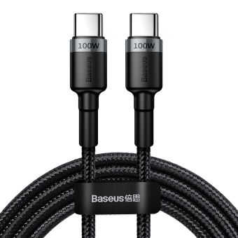 Kábel Baseus 100W Cafule PD2.0 USB-C/USB-C 2 m gray-black (20V/5A)