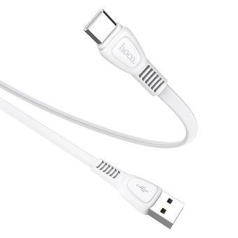 Kábel HOCO Noah X40, USB na USB-C 2.4A, 1m, biely
