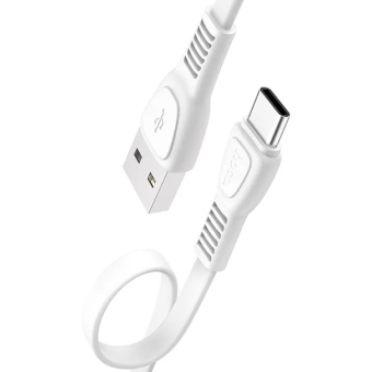 Kábel HOCO Noah X40, USB na USB-C 2.4A, 1m, biely