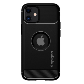 Odolné puzdro na Apple iPhone 12 mini Spigen Rugged Armor čierne                   