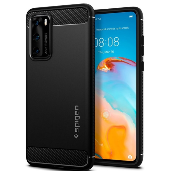 Silikónové puzdro Spigen Rugged Armor na Samsung Galaxy M31s M317 čierne