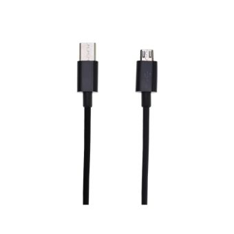 Dátový kábel USB-C/Micro USB 1 m čierny