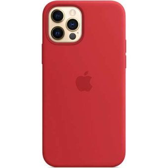 Silikónové puzdro Apple na Apple iPhone 12/12 Pro MHL63ZM/A Silicone Case with MagSafe (PRODUCT)RED
