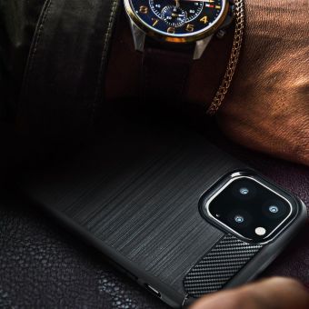 Silikónové puzdro pre Xiaomi Poco X3 Carbon Lux TPU čierne