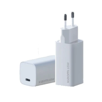 Xiaomi GaN Charger AD65GEU, USB-C 65W + USB-C kábel, biela (Blister)