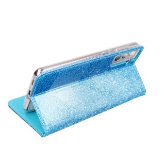 Diárové puzdro na Samsung Galaxy A02s Forcell SHINING modré