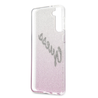 Puzdro Guess GUHCS21MPCUGLSPI na Samsung Galaxy S21 Plus 5G Vintage ružové