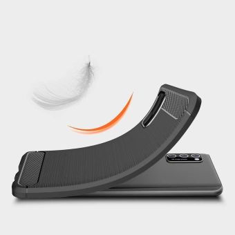 Silikónové puzdro na Xiaomi Poco M3 Forcell Carbon čierne
