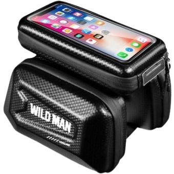 WILDMAN E6S, puzdro na bicykel na rám, 1.2L, 4-7", čierne