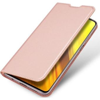 Diárové puzdro na Motorola Moto G9 Play/E7 Plus Dux Ducis Skin Pro ružovo zlaté
