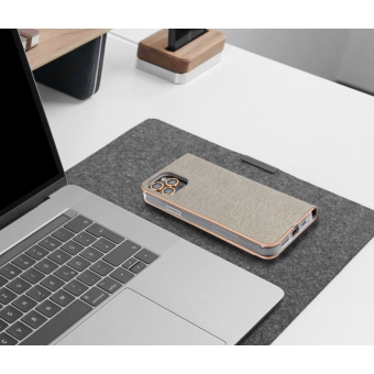 Diárové puzdro na Xiaomi Redmi Note 10 Pro Luna gold strieborné