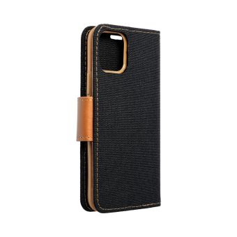 Diárové puzdro na Xiaomi Redmi Note 10 Pro/10 Pro Max Canvas čierne