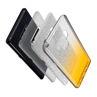 Silikónové puzdro na Xiaomi Redmi Note 9T Shine Bling strieborno ružové
