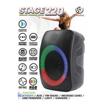 Reproduktor Rebeltec Stage 220 čierny
