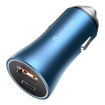 Autonabíjačka Baseus Golden Contactor Pro 2USB USB-A/ PD USB-C 40W modrá