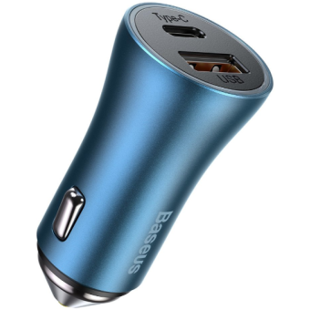 Autonabíjačka Baseus Golden Contactor Pro 2USB USB-A/ PD USB-C 40W modrá