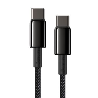 Dátový kábel Baseus Tungsten PD USB-C - USB-C 2,0 m 100W čierny