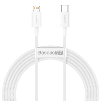Dátový kábel Baseus Superior PD USB-C - Lightning 2,0 m 20W biely