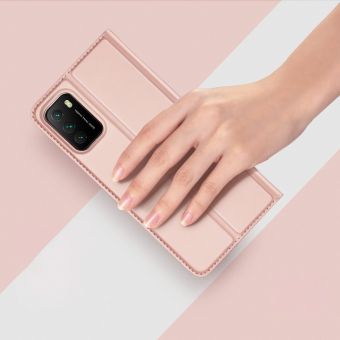  Diárové puzdro na Xiaomi Redmi 9C Dux Ducis Book Skin Pro zlato-ružové