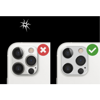 Ochranný kryt na fotoaparát na Apple iPhone 12 Ringke strieborný