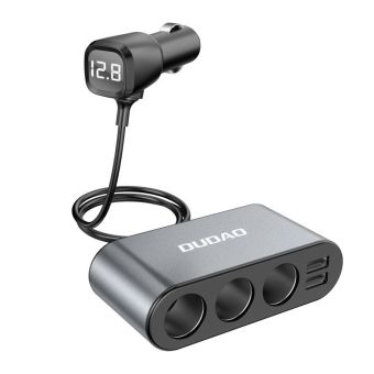 Autonabíjačka Dudao 2xUSB/3x 3.4A čierna