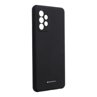 Silikónové puzdro na Samsung Galaxy A72/A72 5G Mercury Silicone čierne