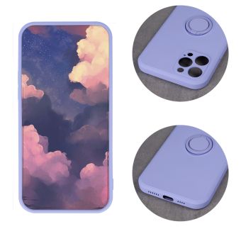 Silikónové puzdro na Samsung Galaxy A22 A225 Finger Grip fialové