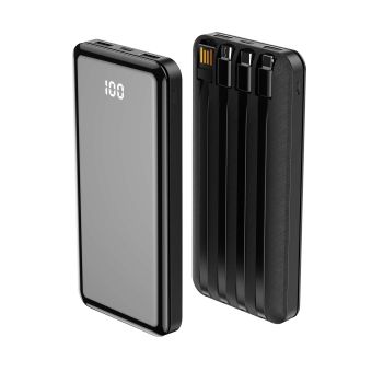 Forever TB-411 Powerbank 10000mAh ALLin1 with build-in microUSB + USB-C + Lightninig cable