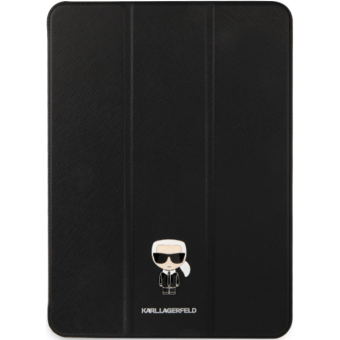 Diárové puzdro Karl Lagerfeld na Apple iPad Pro 11 KLFC11OKMK Karl Lagerfeld Metal Saffiano Black