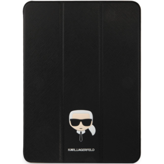 Diárové puzdro Karl Lagerfeld na Apple iPad Pro 12.9 KLFC12OKHG Karl Lagerfeld Head Saffiano Black