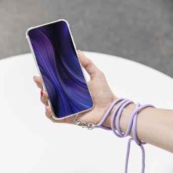 Universal neck strap for phones grey