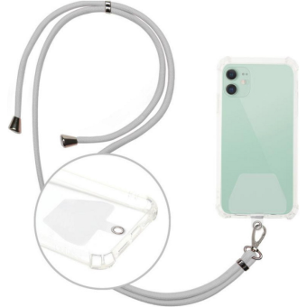 Universal neck strap for phones grey
