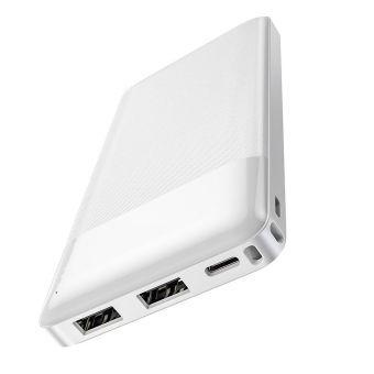 Powerbanka HOCO J72, 10 000 mAh, LCD 10W, biela