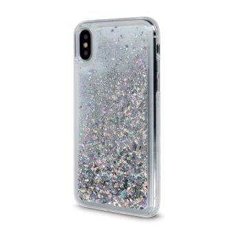 Silikónové puzdro na Huawei P Smart 2021 Liquid Sparkle strieborné
