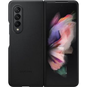 Kožené puzdro Samsung na Samsung Galaxy Z Fold3 5G F926 EF-VF926LBE Leather čierne