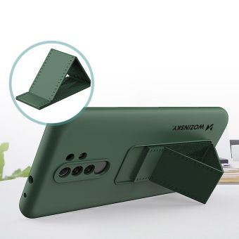 Silikónové puzdro na Xiaomi Redmi 9 Kickstand ružové