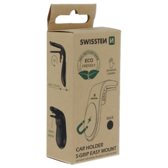 Magnetický držiak do ventilácie auta Swissten Easy Mount ECO strieborný 
