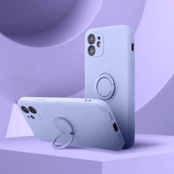 Silikónové puzdro na Samsung Galaxy S20 FE/S20 FE 5G Forcell Silicone Ring fialové