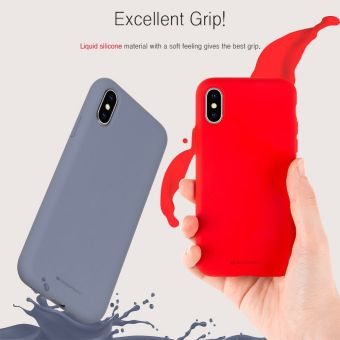 Silikónové puzdro na Apple iPhone 13 Pro MAX Mercury Silicone červené