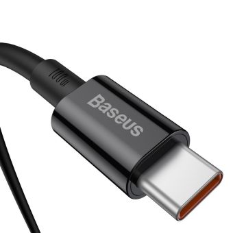 Kábel Baseus Superior Fast Charging CATYS-B01, USB-C na USB-C 100W, 1m, cierny