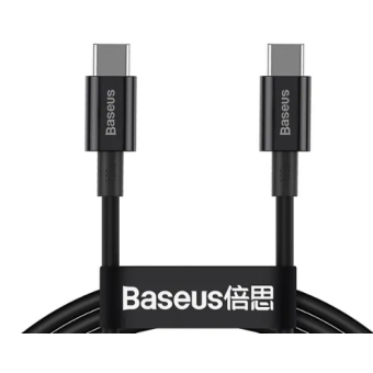 Kábel Baseus Superior Fast Charging CATYS-B01, USB-C na USB-C 100W, 1m, cierny