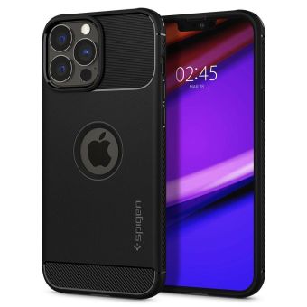 Odolné puzdro na Apple iPhone 13 Pro Spigen Rugged Armor čierne