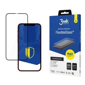 Tvrdené sklo na Apple iPhone 13/13 Pro 3mk Hybrid FlexibleGlass Max čierne